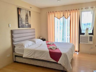 Fully Furnished Studio for RENT with balcony One Oasis Cebu Condominium